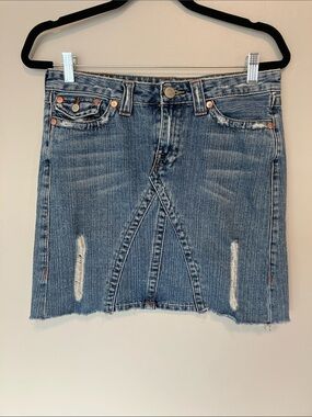 True Religion jean skirt
